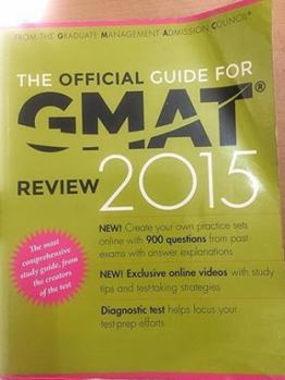 Paperback Official Guide for GMAT review 2015, The Book
