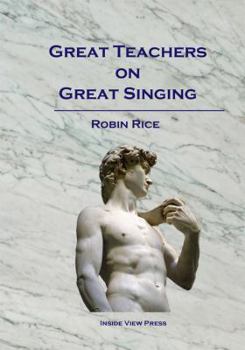 Paperback Great Teachers on Great Singing Book