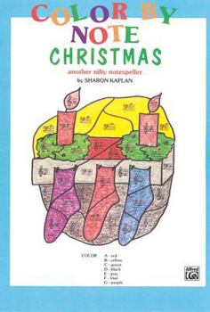 Paperback Color by Note Christmas Book
