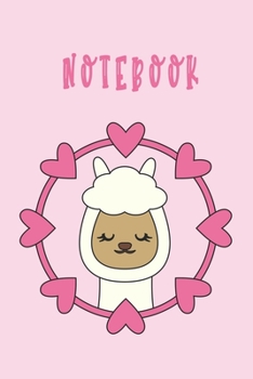 Paperback Cute Pink Llama Valentine's Notebook: Lined Blank Notebook for your loved ones on Valentine's Day Book