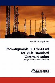 Paperback Reconfigurable RF Front-End for Multi-Standard Communication Book