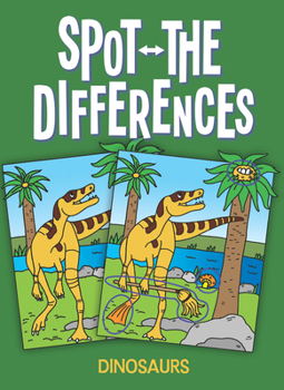 Paperback Little Dinosaurs Spot-The-Differences Activity Book