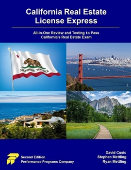 Paperback California Real Estate License Express: All-in-One Review and Testing to Pass California's Real Estate Exam Book