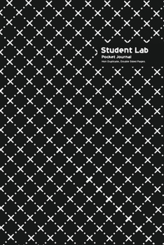 Paperback Student Lab Pocket Journal 6 x 9, 102 Sheets, Double Sided, Non Duplicate Quad Ruled Lines, (Black) Book