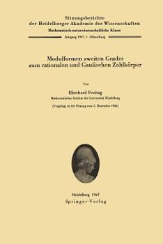 Paperback Modulformen Zweiten Grades Zum Rationalen Und Gaußschen Zahlkörper [German] Book