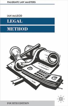 Paperback Legal Method (Palgrave Law Masters) Book