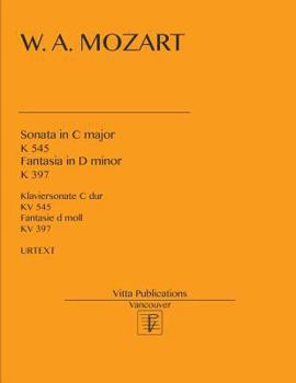 Paperback Sonata in C major. Fantasia in D minor. Book