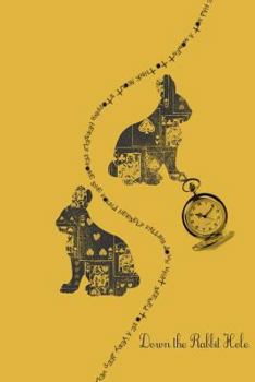 Down the Rabbit Hole: Soft Cover Medium Journal, Diary, Notebook with Lined Pages