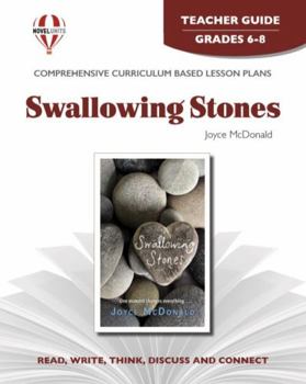 Paperback Swallowing Stones - Teacher Guide by Novel Units Book