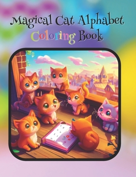 Paperback Magical Cat Alphabet Coloring Book