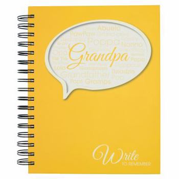 Spiral-bound Write to Remember Grandpa Book