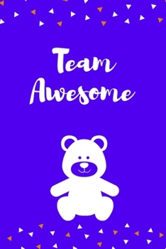Paperback Team Awesome: Journal - Pink Diary, Planner, Gratitude, Writing, Travel, Goal, Bullet Notebook - 6x9 120 pages Book