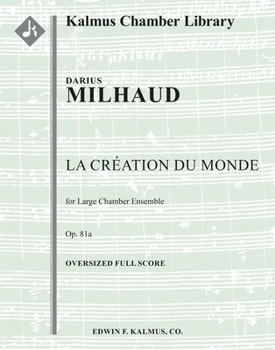 Paperback Creation du Monde, la, Op. 81a : Oversized Score Book
