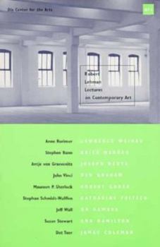 Paperback Robert Lehman Lectures on Contemporary Art No. 1 Book