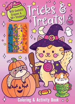 Tricks & Treats! Coloring & Activity with Confetti Crayons