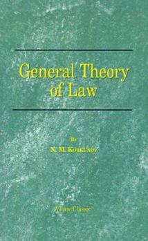 Paperback General Theory of Law Book