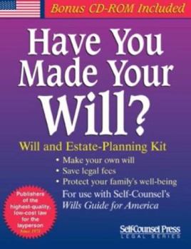Paperback Have You Made Your Will?: Will and Estate-Planning Kit [With CDROM] Book