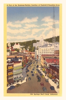 Paperback Vintage Journal Downtown Hot Springs Book