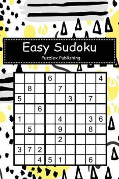 Easy Sudoku: Sudoku Puzzle Game For Beginers With Colored shapes memphis pattern cover