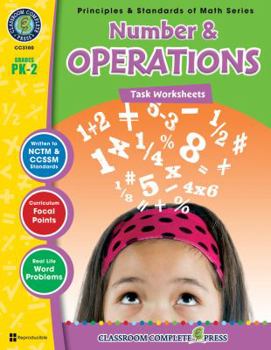 Paperback Number and Operations, Grades PK-2 [With 3 Transparencies] Book