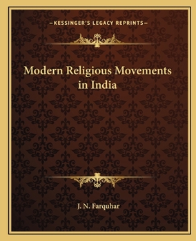 Paperback Modern Religious Movements in India Book