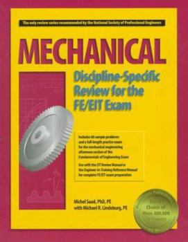 Paperback Mechanical Discipline-Specific Review for the FE/EIT Exam Book