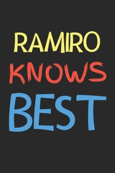 Paperback Ramiro Knows Best: Lined Journal, 120 Pages, 6 x 9, Ramiro Personalized Name Notebook Gift Idea, Black Matte Finish (Ramiro Knows Best Jo Book
