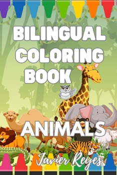 Paperback Bilingual Coloring Book - Animales Book