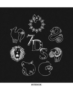 Notebook: Anime Seven Deadly Sins Soft Glossy Cover College Ruled Lined Pages Book 7.5 x 9.25 Inches 110 Pages