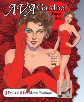 Paperback Ava Gardner Paper Dolls: 3 Dolls and 26 Movie Fashions Book