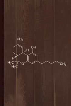 THC Molecule Cannabis Weed Journal Notebook : Blank Lined Ruled for Writing 6x9 110 Pages