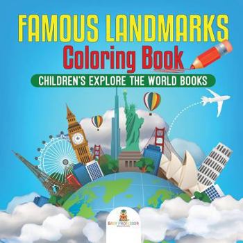 Paperback Famous Landmarks Coloring Book Children's Explore the World Books Book