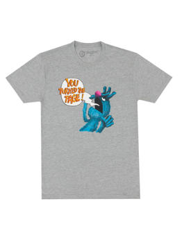 Sesame Street: The Monster at the End of This Book Unisex T-Shirt Small (Grey)