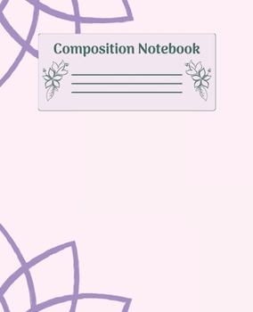 Paperback Composition Notebook: Wide Ruled Notebooks Paper - Composition Notebook (Diary, Journal) 7.5x9.25in 110 Pages Wide Ruled Notebooks Paper Book