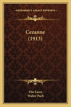 Paperback Cezanne (1913) Book