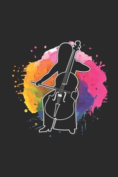 Paperback Cello Color Splash: Cellos Notebook, Dotted Bullet (6" x 9" - 120 pages) Musical Instruments Themed Notebook for Daily Journal, Diary, and Book