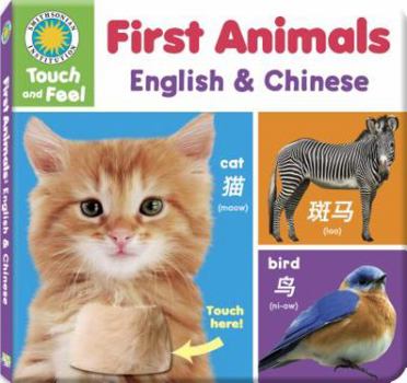 Board book First Animals: English and Chinese Book