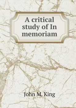 Paperback A critical study of In memoriam Book