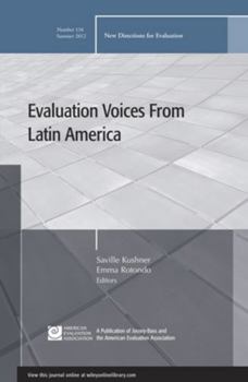 Paperback Evaluation Voices from Latin America: New Directions for Evaluation, Number 134 Book