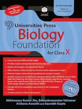 Paperback Biology Foundation for Class X Book
