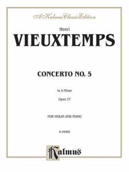 Paperback Concerto No. 5: In A Minor, Opus 37 for Violin and Piano Book