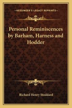 Paperback Personal Reminiscences by Barham, Harness and Hodder Book