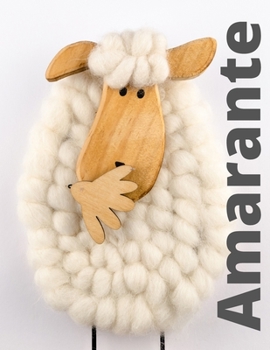 Amarante: Checkered Notebook with Name for Girls and Women, XL 8.5"x 11", 120 Pages, Paperback.