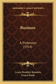 Paperback Business: A Profession (1914) Book