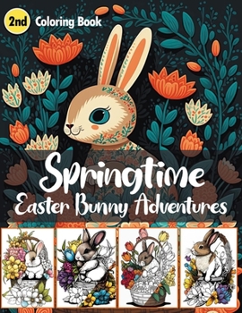 Paperback Springtime Easter Bunny Adventures: A Joyful Easter Bunny Coloring Book for the Whole Family Book