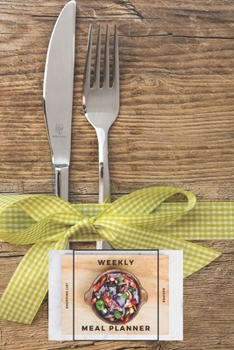 Weekly Meal Planner: Organizer with Shopping List and Recipes for 40 Weeks | Cutlery Collection – Wooden | 6” x 9”, 122 Pages
