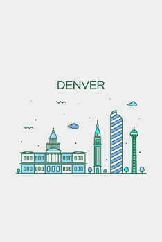 Denver Minimalist Travel Notebook [Lined] [6x9] [110 pages]