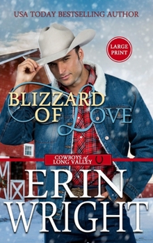 Hardcover Blizzard of Love: A Christmas Holiday Western Romance (Large Print - Hardcover) [Large Print] Book