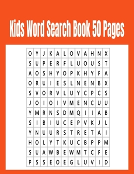 Paperback Kids Word Search Book 50 Pages Book