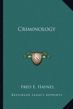 Paperback Criminology Book